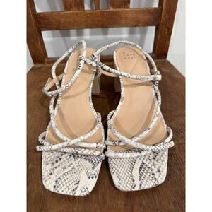 A New Day snake print heels, size 8.5